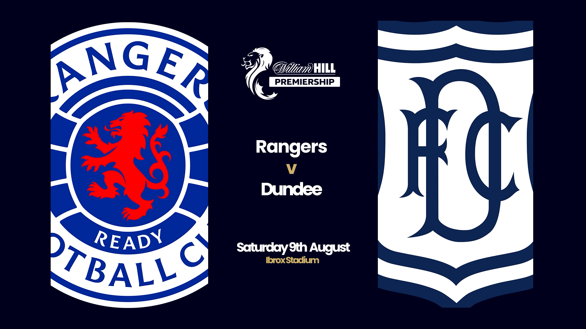William Hill Premiership Rangers v Dundee